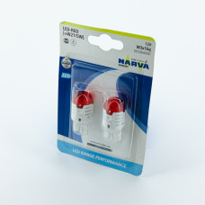 Комплект светодиодных ламп W21/5 LED red 12V 0.8W/1.75 W3x16d B2 (2шт) Narva  18106