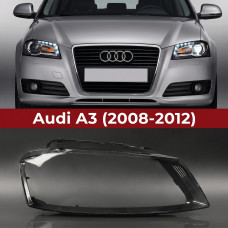 Стекло фары Audi A3 8P (2008-2012) 2-й рестайлинг правое