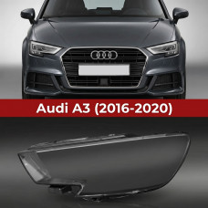 Стекло фары Audi A3 8V (2016-2020) рестайлинг левое