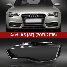 Стекло фары Audi A5 8T (2011-2016) Рестайлинг левое