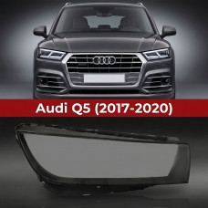 Стекло фары Audi Q5 2 FY (2017-2020) дорестайлинг правое
