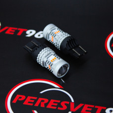 Лампа светодиодная габаритная 7440-3020-14SMD без полярности Оранжевый