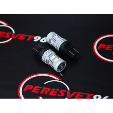 Лампа светодиодная габаритная 7443-3020-14SMD без полярности Красный